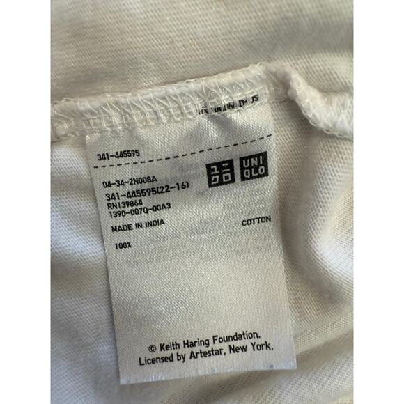 Uniqlo UT Keith Haring XS White Statue of Liberty Graphic Tee - Picture 3 of 12